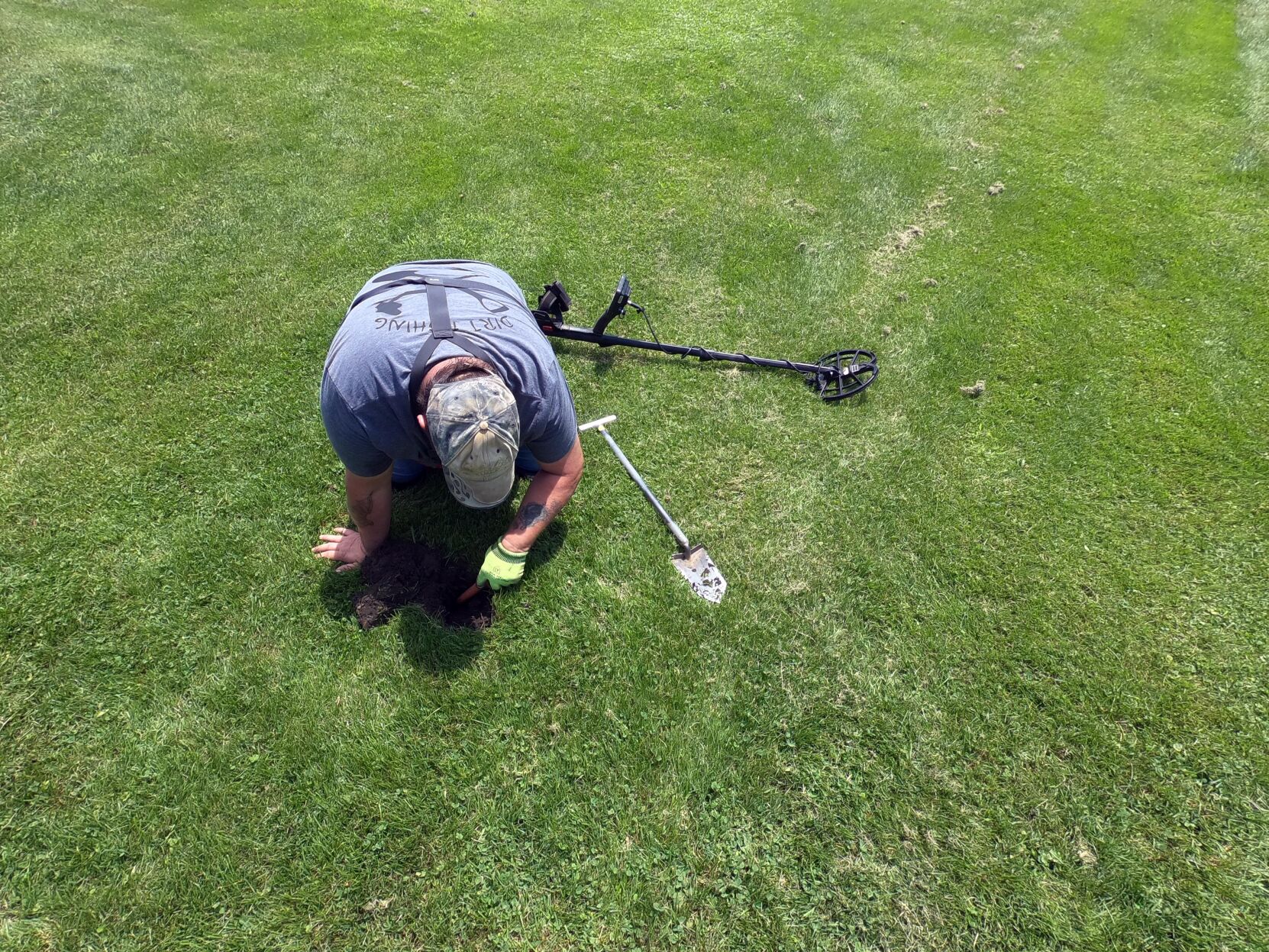 digging for treasure